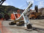 A 1970s Priestman Cub Digger Diesel working in mines