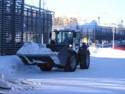 Loader removing snow Jyväskylä