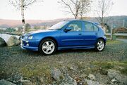 Trophy Blue MG ZR 160 ej orginalfälgar