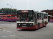 SBS Scania N113CRB (non a/c) bus at Bedok Bus Interchange.