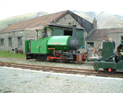 Narrow Gauge steam loco at Threlkeld