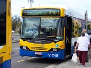 V749, a Scania L94UB CNG in service with Brisbane Transport