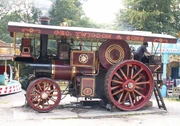 Emperor traction engine driving a 