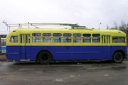 Preserved  MTB-82 trolleybus number 57 photographed at the Nizhny Novgorod Museum of Electric Transport in 2005. Photo by Сергею Филатову [Sergei Filatov].