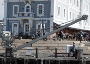 A 1860s Smith Of Rodlley 1T Handcrane in operation at Capetown, South Africa