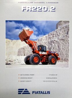 Fiat-Allis FR220.2 wheel loader brochure - 1995