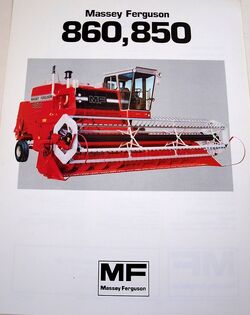 MF 850 combine brochure - 1983