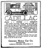 A 1917 Cadillac Advertisement - "Style, Utility, Comfort" - Syracuse Herald, September 30, 1917