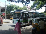 The Volvo  in . Many of these buses are extensively used in .