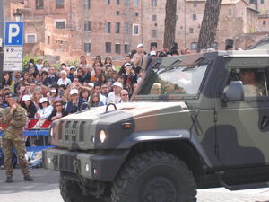 A Lince of the Italian Army at a 2 June parade in Rome.