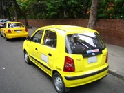 Taxicab in 's downtown