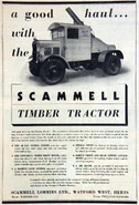 A 1930s Scammell Timberwork Lorry.jpg (247 KB) A 1930s Scammell Forestry Timber Tractor Petrol Engined