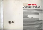 HYMAC OPERATOR MANUAL 370C