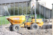 Typical modern site dumper as used in the UK & Ireland