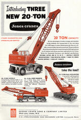 Part of the 1980s Jones Cranes Limited model range