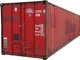 Red 40 ft shipping container