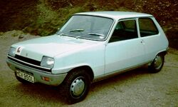 Renault 5 first generation light blue