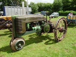 John Deere Model B on Row crop Lugged wheels
