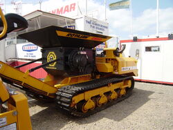 Crusher on tracked dumper chassis