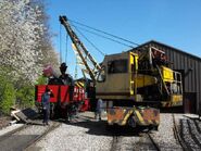 A 1970s Smith Of Rodley Diesel Railway Yardcrane 15T