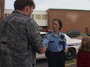 Ricky meets Officer Erica Miller.