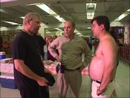 Alex asks Randy to wear a shirt on stage.