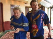 Ricky kidnaps Alex Lifeson.