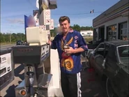 Ricky doing a 'gas and go'.