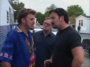 Ricky chews Julian out for dating a cop.