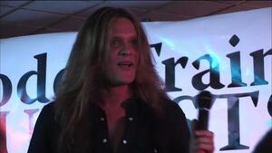 Sebastian Bach at the Bangor train convention.