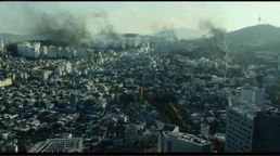  A burning town in Seoul