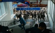 The now zombified soldiers ambushing the survivors