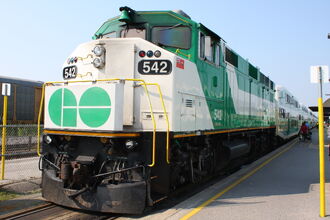 F59PH #561 at the Head of a GO Train at Long Branch