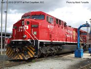 CP #9777 after re-entering service.