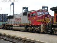 One of the many BNSF SD75I units received during the merger of 1995-1996.