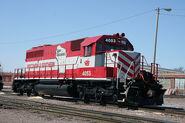 Another special WSOR SD40-2 dedicating the railroad's service to the state of Wisconsin. The unit was one of the only acquired from MP heritage (built as MP #3213 in August 1975).