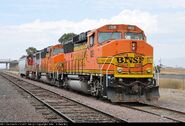 A pair of H2-painted BNSF GP60M's.