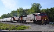 A recently renumbered BNSF SD75I (the unit ironically was never numbered in the "200" series unlike its so-called "brethren").