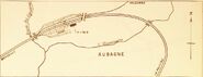 En 1904 la gare d'Aubagne in Croquis des Biffurcations et Gares principales PLM 1904.