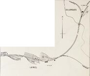 En 1904 les gares de Lunel et Gallargues in Croquis des Biffurcations et Gares principales PLM 1904.