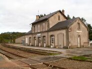 En 2006 la gare de Felletin.