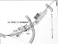 En 1904 la gare de Saint-Gervais - Le Fayet in Croquis des Biffurcations et Gares principales PLM 1904.