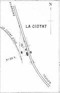 En 1904 la gare de La Ciotat in Croquis des Biffurcations et Gares principales PLM 1904.