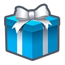 Icon Birthday Present Blue