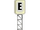 Character Sign E (White)