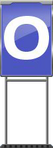 Character Sign O (Blue)