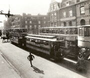 Single deck LCC tram