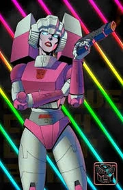 Arcee without visor and battlemask