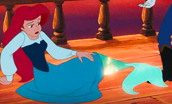 Ariel in top her dress