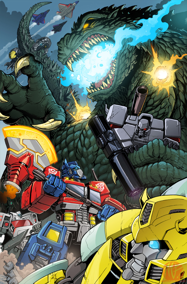 godzilla transformers crossover